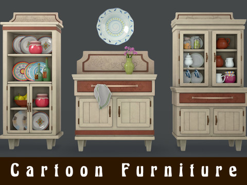 Cartoon Furniture Modèle 3D