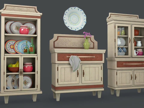 Cartoon Furniture 3D Model