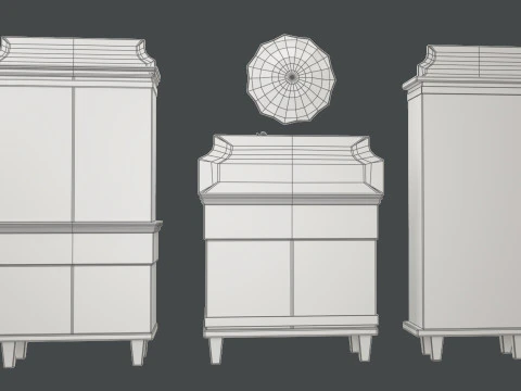 Cartoon Furniture 3D Model