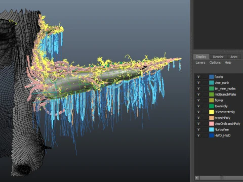 Scogliera di fantasia Modello 3D