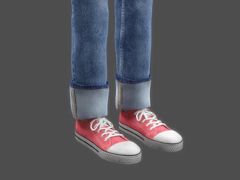 Cartoon Girl Rigged 3D Model
