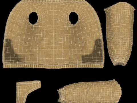 Cartoon Girl Rigged 3D Model