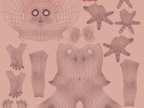 Cartoon Girl Rigged 3D Model