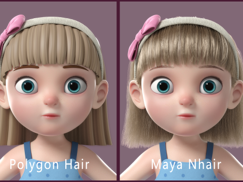 Cartoon Girl Rigged Modelo 3D