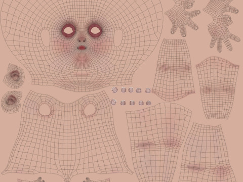 Cartoon Girl Rigged Modelo 3D
