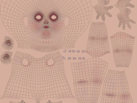 Cartoon Girl Rigged 3D Model
