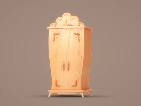 Cole&ccedil;&atilde;o de m&oacute;veis de desenho animado Modelo 3D