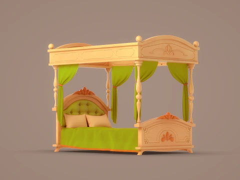 Cole&ccedil;&atilde;o de m&oacute;veis de desenho animado Modelo 3D