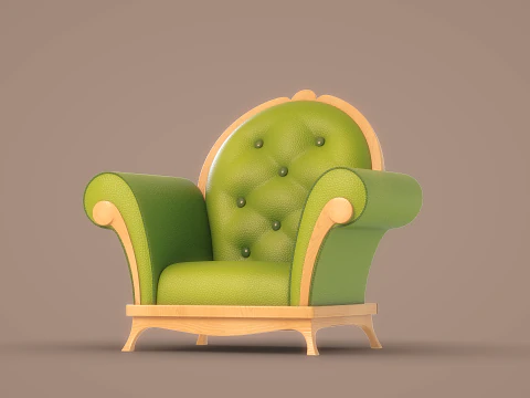 Cole&ccedil;&atilde;o de m&oacute;veis de desenho animado Modelo 3D