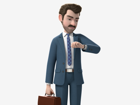 Cartoon Man Rigged Modello 3D