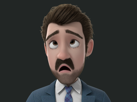 Cartoon Man Rigged Modello 3D