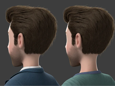Cartoon Man Rigged 3D Model
