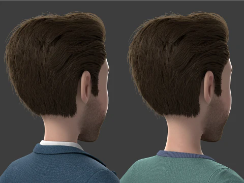Cartoon Man Rigged 3D Model