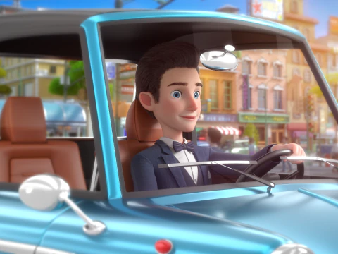 Cartoon Man Rigged 3D Model