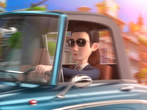 Cartoon Man Rigged 3D Model