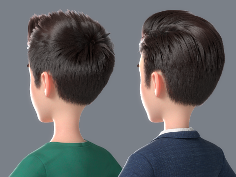 Cartoon Man Rigged 3D 모델
