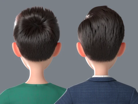 Cartoon Man Rigged 3D Model