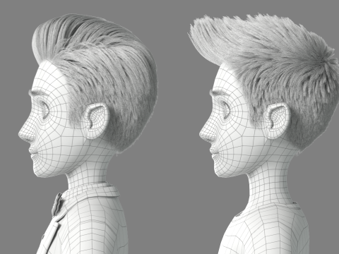 Cartoon Man Rigged 3D 모델