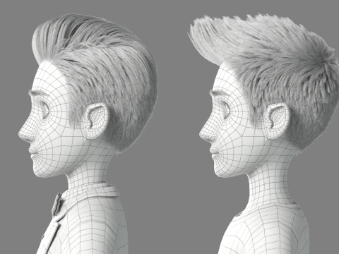 Cartoon Man Rigged 3D Model