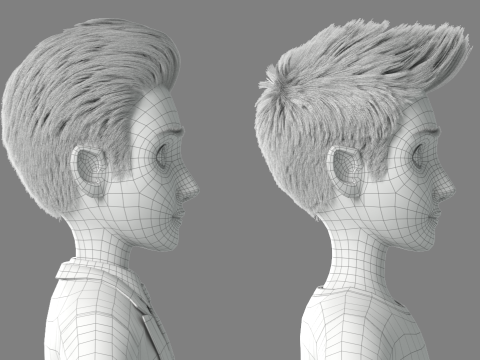 Cartoon Man Rigged 3D 모델