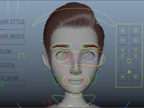 Cartoon Man Rigged 3D 모델