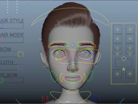 Cartoon Man Rigged 3D Model