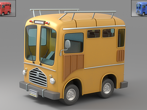 Cartoon Car Collection V1 Modelo 3D