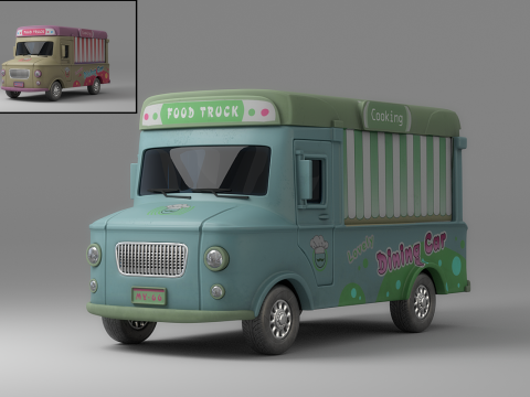 Cartoon Car Collection V1 Modelo 3D