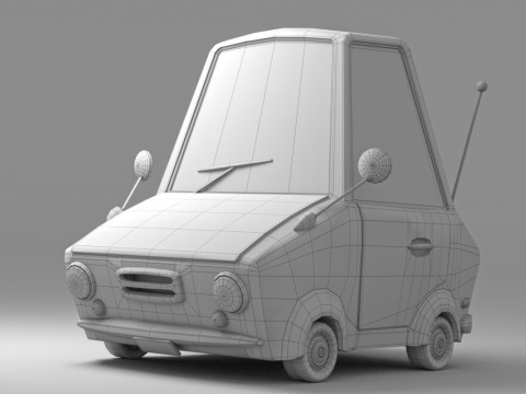 Cartoon Car Collection V1 Modelo 3D