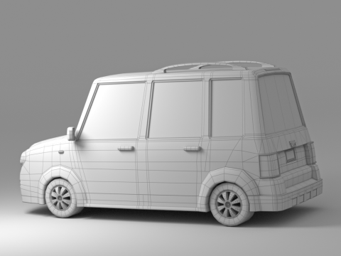 Cartoon Car Collection V1 Modelo 3D
