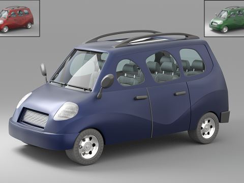 Cartoon Car Collection V1 Modelo 3D