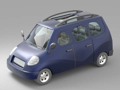 Cartoon Car Collection V1 Modelo 3D