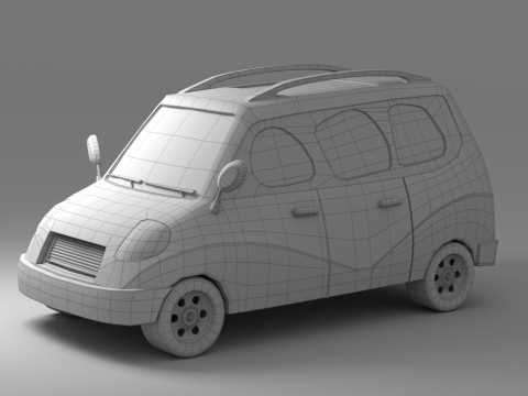 Cartoon Car Collection V1 Modelo 3D