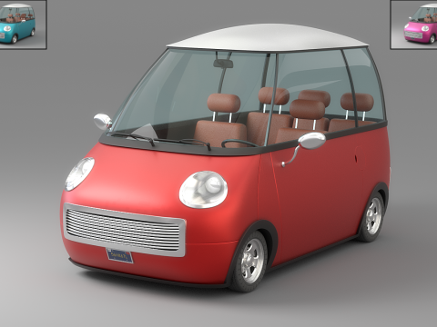 Cartoon Car Collection V1 Modelo 3D