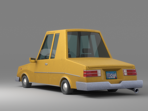 Cartoon Car Collection V2 3D Model