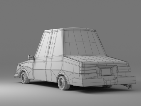Cartoon Car Collection V2 3D Model