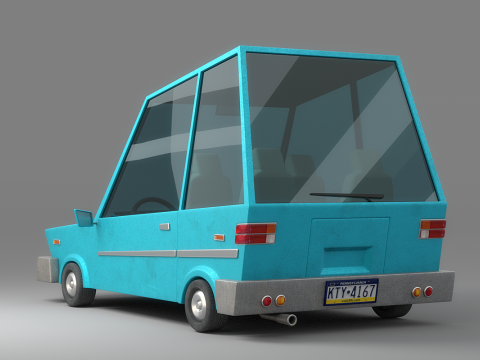 Cartoon Car Collection V2 3D Model