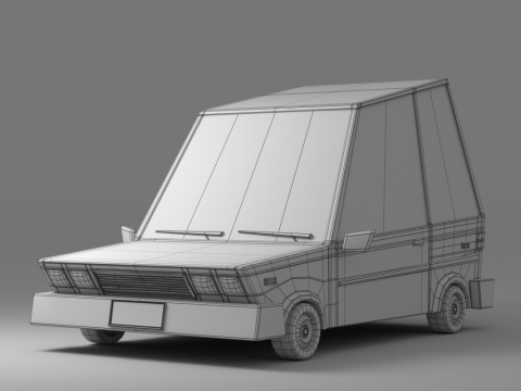 Cartoon Car Collection V2 3D Model