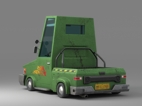 Cartoon Car Collection V2 3D Model