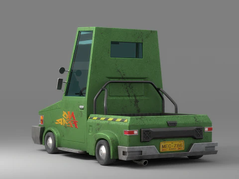 Cartoon Car Collection V2 3D Model