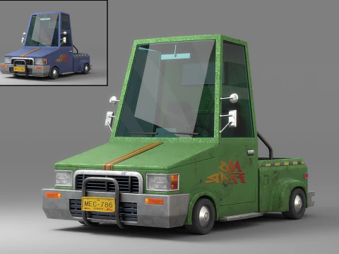 Cartoon Car Collection V2 3D Model