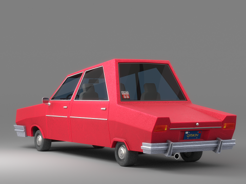 Cartoon Car Collection V2 3D Model