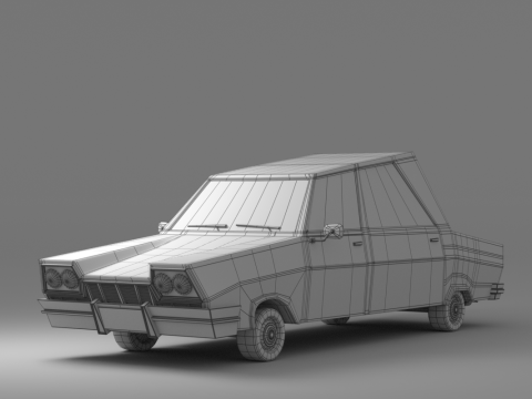 Cartoon Car Collection V2 3D Model