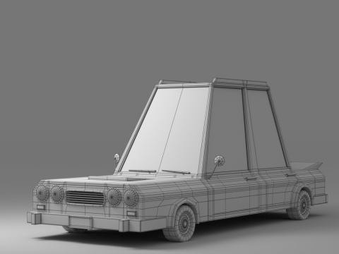 Cartoon Car Collection V2 3D Model