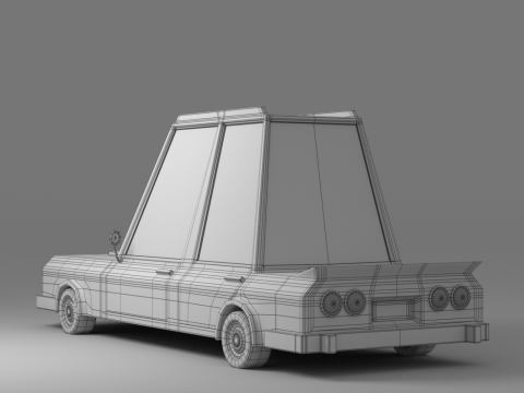 Cartoon Car Collection V2 3D Model