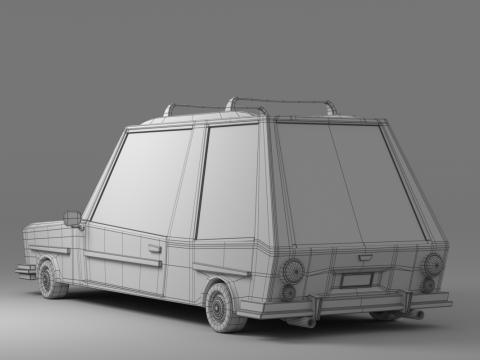 Cartoon Car Collection V2 3D Model