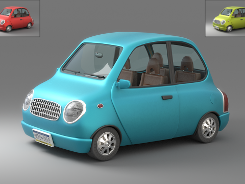 Cartoon Car Collection V3 Modello 3D