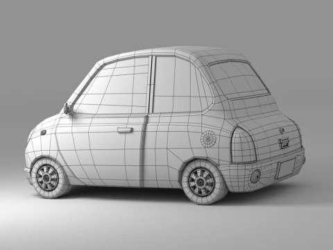 Collezione di auto dei cartoni animati V3 Modello 3D