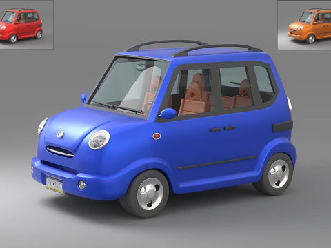 Collezione di auto dei cartoni animati V3 Modello 3D