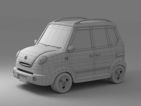 Collezione di auto dei cartoni animati V3 Modello 3D